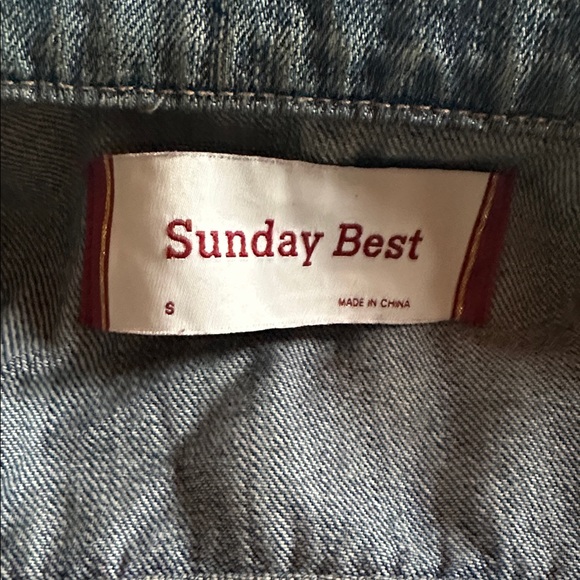 💙 Sunday Best Blue Denim Jacket by Aritzia – Women’s Size Small - Picture 7 of 8